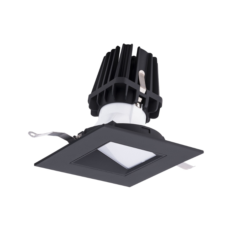 WAC R4FSWT-940 4" Square Wall Wash Trimmed, 4000K - Black