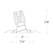 WAC R4FSWT-940 4" Square Wall Wash Trimmed, 4000K