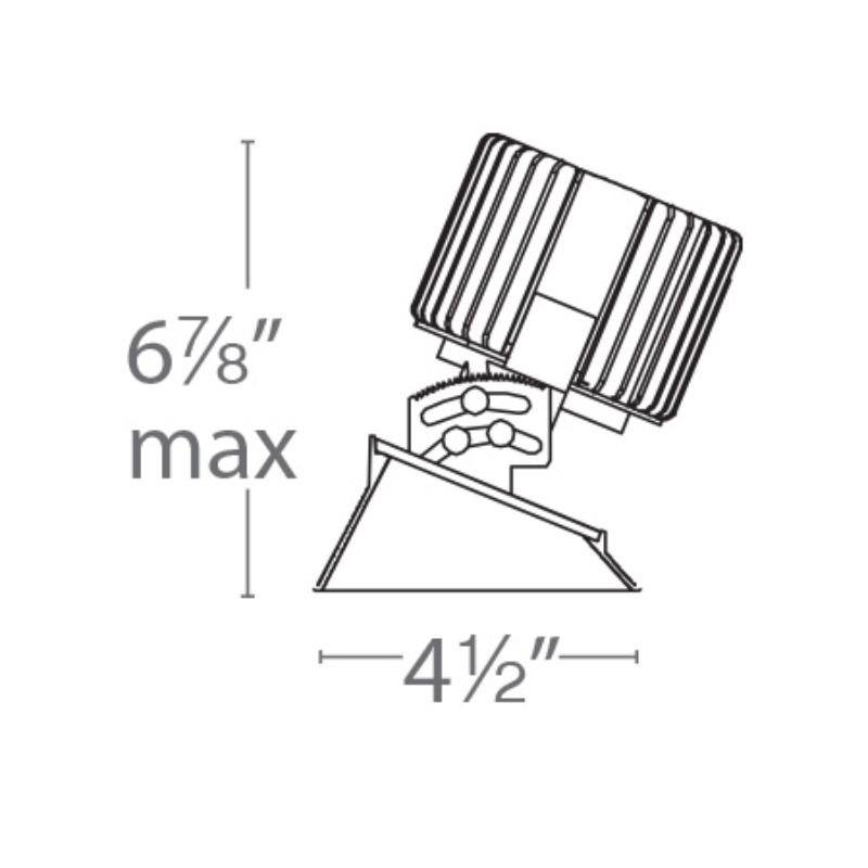 WAC R4RAL Volta 4.5" Round LED Adjustable Trimless