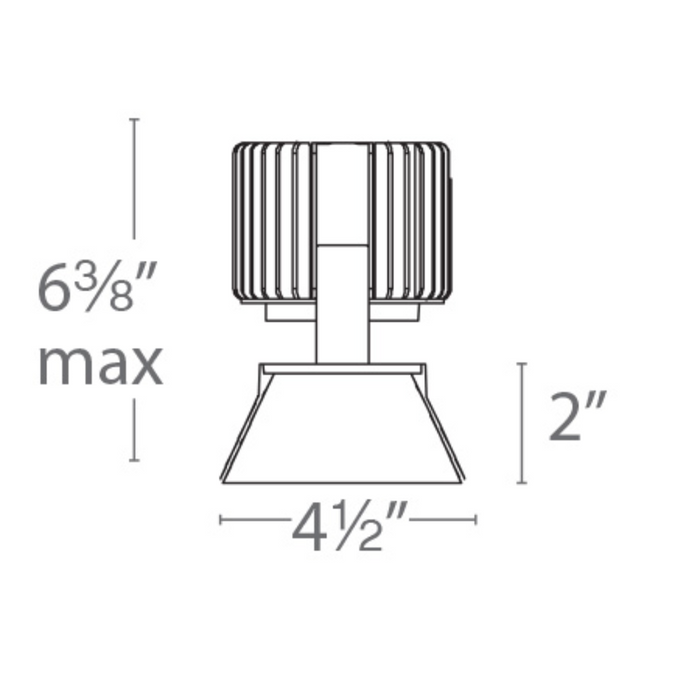 WAC R4RD2L Volta 4.5" Round LED Downlight Trimless