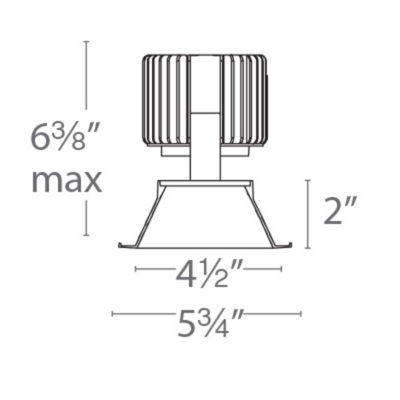 WAC R4RD2T Volta 4.5" Round LED Downlight Trim