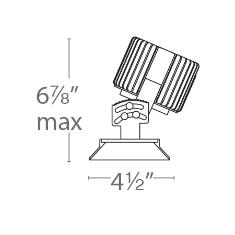 WAC R4SAL Volta 4.5" Square LED Adjustable Trimless