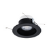WAC R6DRAK Lotos R 13W 6" Round LED Retrofit Adjustable Downlight, 5CCT - Black