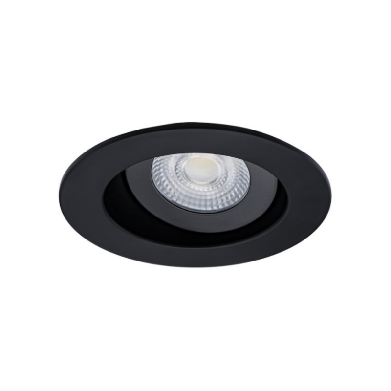 WAC R6DRAK Lotos R 13W 6" Round LED Retrofit Adjustable Downlight, 5CCT - Black
