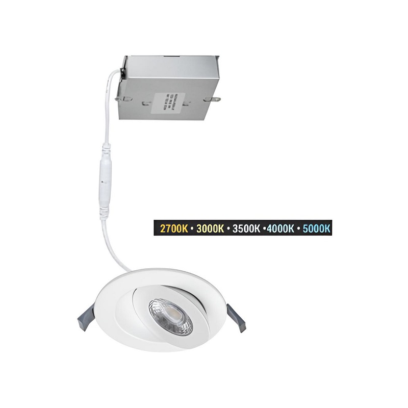 WAC R6ERAR Lotos 6" LED Adjustable Canless Downlight with 5CCT Selectable