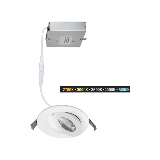 WAC R6ERAR Lotos 6" LED Adjustable Canless Downlight with 5CCT Selectable