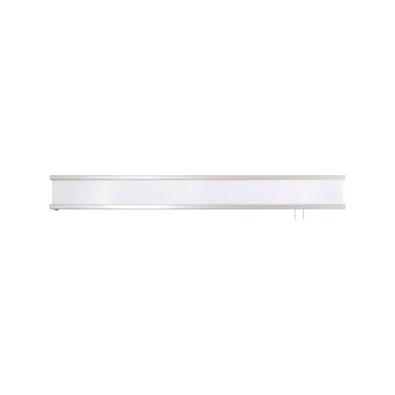 AFX RAB38 Randolph 38" LED Overbed Wall Light - Satin Nickel / Linen White