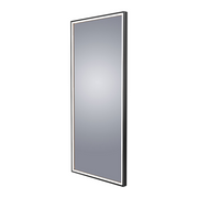 Electric Mirror Radiance 26" x 60" LED Lighted Wardrobe Mirror - Matte Black