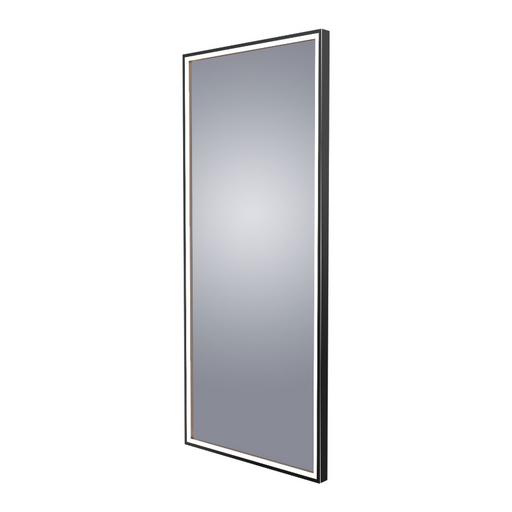 Electric Mirror Radiance 26" x 60" LED Lighted Wardrobe Mirror - Matte Black