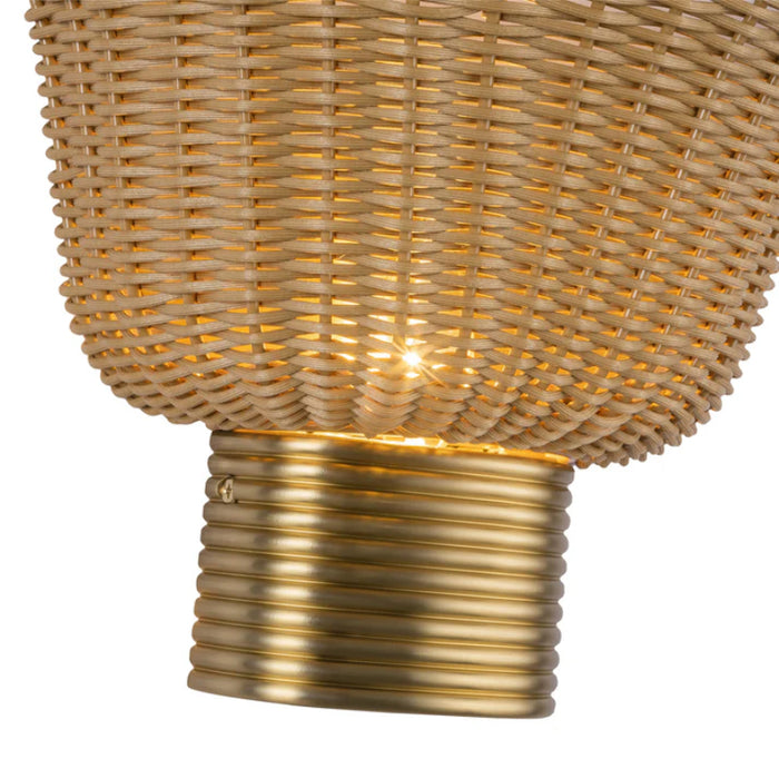 Alora Mood WV667014 Rancho 1-lt 14" LED Wall/Vanity Light - Brushed Gold