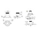 Dals RC03-CC Versa 3" Modular Recessed Downlight, 5CCT Selectable, Regressed