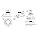 Dals RC03-CC Versa 3" Modular Recessed Downlight, 5CCT Selectable, Regressed, Trimless