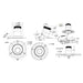Dals RC03-CC Versa 3" Modular Recessed Downlight, 5CCT Selectable, Slope Ceiling