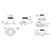 Dals RC04-CC Versa 4" Modular Recessed Downlight, 5CCT Selectable, Regressed