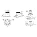 Dals RC04-CC Versa 4" Modular Recessed Downlight, 5CCT Selectable, Regressed, Trimless