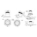 Dals RC04-CC Versa 4" Modular Recessed Downlight, 5CCT Selectable, Slope Ceiling, Trimless