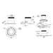 Dals RC06-CC Versa 6" Modular Recessed Downlight, 5CCT Selectable, Regressed, Trimless