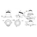 Dals RC06-CC Versa 6" Modular Recessed Downlight, 5CCT Selectable, Slope Ceiling