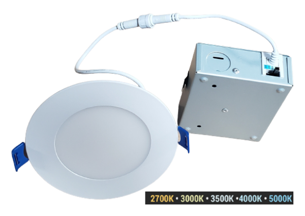 WAC R4ERDR Lotos 4" LED Slim Disk Canless Downlight with CCT Selectable