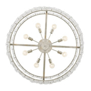 Fredrick Ramond FR30124 Rene 8-lt 45" LED Drum Chandelier - Glacial