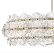 Fredrick Ramond FR30124 Rene 8-lt 45" LED Drum Chandelier - Glacial