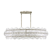 Fredrick Ramond FR30124 Rene 8-lt 45" LED Drum Chandelier - Glacial