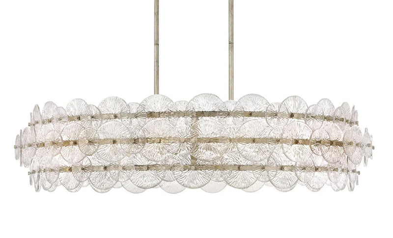 Fredrick Ramond FR30124 Rene 8-lt 45" LED Drum Chandelier