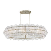 Fredrick Ramond FR30124 Rene 8-lt 45" LED Drum Chandelier - Glacial