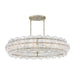 Fredrick Ramond FR30124 Rene 8-lt 45" LED Drum Chandelier - Glacial