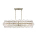 Fredrick Ramond FR30124 Rene 8-lt 45" LED Drum Chandelier - Glacial