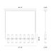 Alora LP309077 Revolve 14-lt 47" Linear Pendant