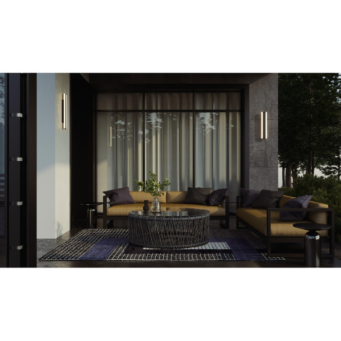 AFX REAW0536LAJUD REAW Series Rhea 2-lt 36" Tall LED Outdoor Sconce with Emergency Back-Up