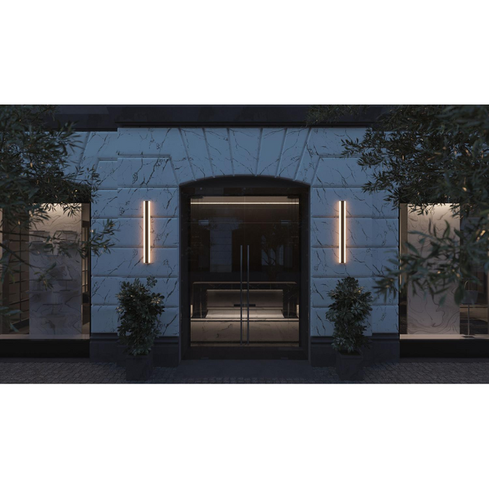 AFX REAW0536LAJUD REAW Series Rhea 2-lt 36" Tall LED Outdoor Sconce with Emergency Back-Up