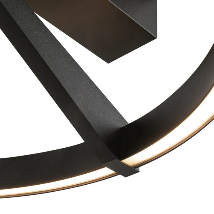 Kuzco SF27716-3WCCT-UNV Roda 1-lt 16" LED Flush Mount, CCT Selectable - Black