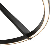 Kuzco SF27724-3WCCT-UNV Roda 1-lt 24" LED Flush Mount, CCT Selectable - Black