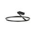 Kuzco SF27724-3WCCT-UNV Roda 1-lt 24" LED Flush Mount, CCT Selectable - Black