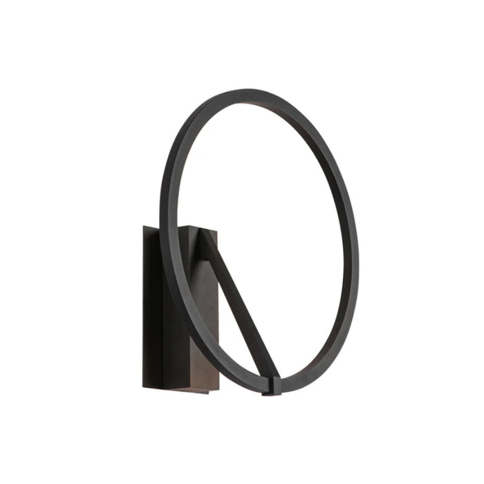 Kuzco WS27713-3WCCT-UNV Roda 1-lt 12" LED Wall Sconce, CCT Selectable - Black