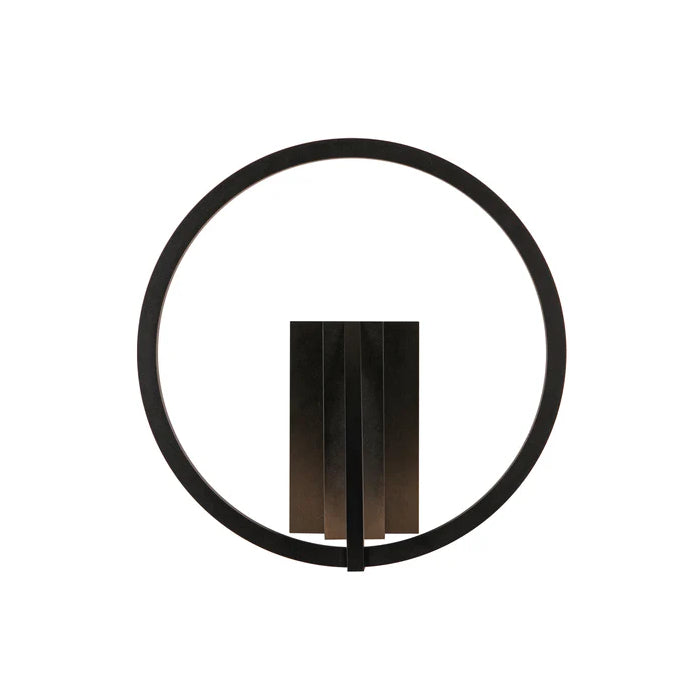 Kuzco WS27713-3WCCT-UNV Roda 1-lt 12" LED Wall Sconce, CCT Selectable - Black