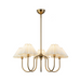 Alora Mood CH610530 Rosemary 5-lt 31" Chandelier - Brushed Gold
