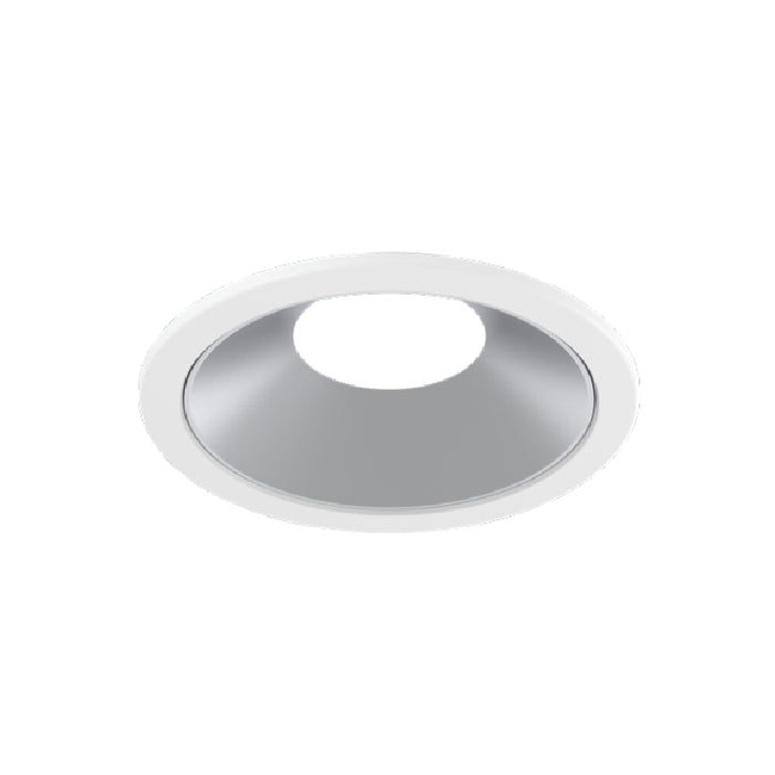CSL WS-AIC-1 Whisper Flex LED Round Adjustable Trim - White Trim/Satin Aluminum Reflector