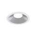 CSL WS-AIC-1 Whisper Flex LED Round Adjustable Trim - White Trim/Satin Aluminum Reflector