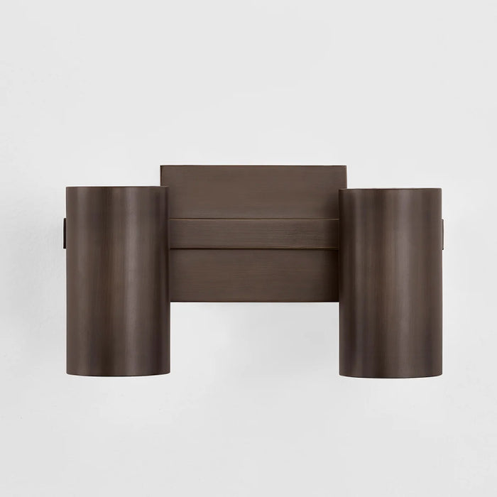 Troy B1906 Rueben 2-lt 12" Bath and Vanity - Bronze