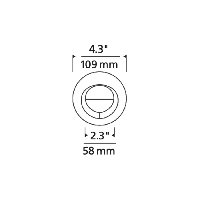 Element E3RFW 3" LED Round Flanged Wall Wash Trim