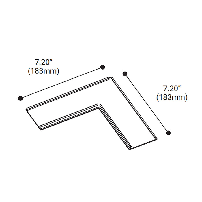 Eurofase 36440 Route Trimless Recessed Horizontal Corner