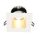 Lotus LD4S-HO 4" 18W LED Square Deep Regressed Plenum Rated Downlight, Dim to Warm 3000-1800K - Silver/White