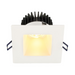 Lotus LD4S-HO 4" 18W LED Square Deep Regressed Plenum Rated Downlight, Dim to Warm 3000-1800K - White/White