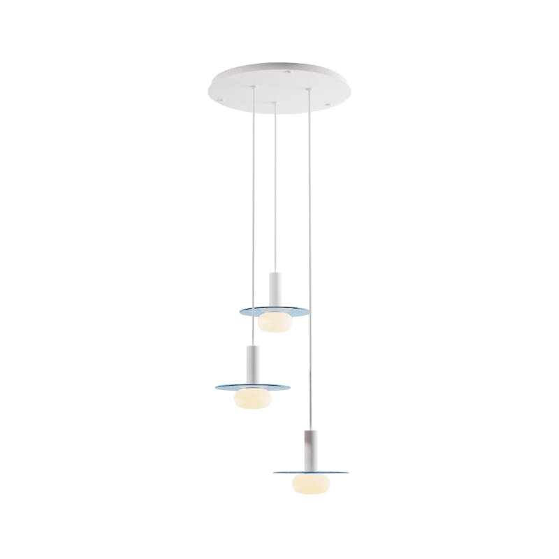 Koncept CMP-C3-S-06 Combi LED Pendant, Glass Plate with Frosted Glass Ball