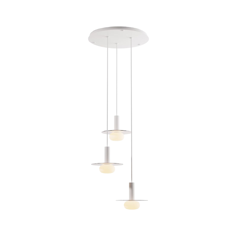 Koncept CMP-C3-S-06 Combi LED Pendant, Glass Plate with Frosted Glass Ball