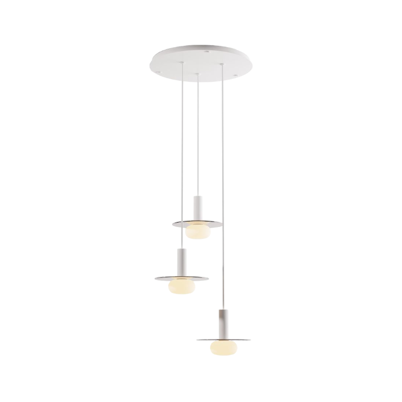 Koncept CMP-C3-S-06 Combi LED Pendant, Glass Plate with Frosted Glass Ball