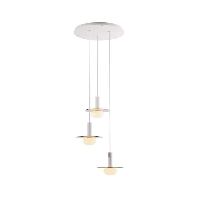 Koncept CMP-C3-S-06 Combi LED Pendant, Glass Plate with Frosted Glass Ball